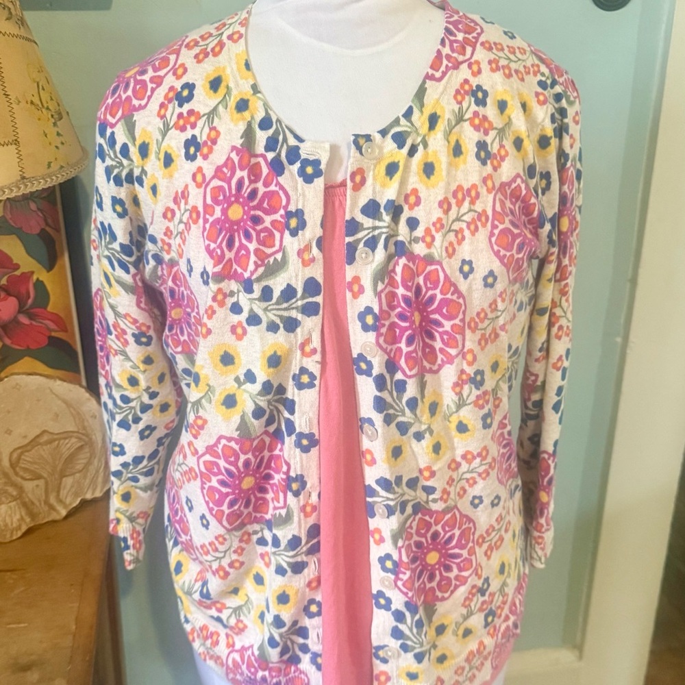 Merona Floral Cotton Sweater